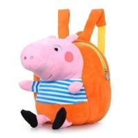 【Hot Sale】 Childrens schoolbag 1-3 years old cute plush backpack male cartoon piggy kindergarten class baby female