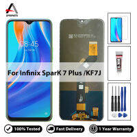 6.8 "100% ทดสอบจอแอลซีดีสำหรับ Infinix Tecno Spark 7บวก KF7j จอแสดงผล LCD Touch Screen Digitizer สมัชชาสำหรับ Infinix Spark 7จุดเปลี่ยนด้วยเครื่องมือฟรี