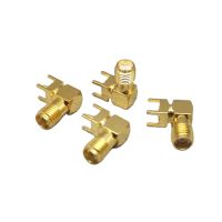 ▪ 10PCS SMA female Thru Hole plug Right Angle 90 Degrees ( SMA-KWE ) PCB Mount connector RF adapter