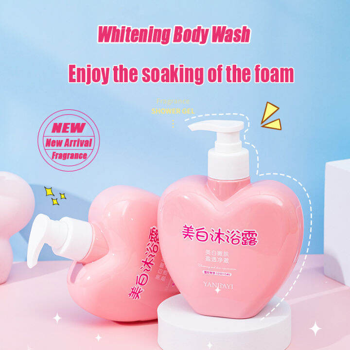 whitening body wash Whiten Shower Gel niacinamide body Bath Fragrance Longlasting Brightening