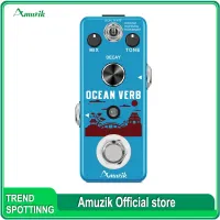 Amuzik Guitar Reverb Effect Pedal Digital Pedals Reverb Ocean Verb Effects Pedal Room/Sp/Shimmer 3 Modes