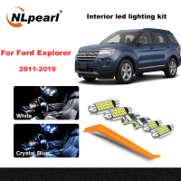 NLpearl 10Pcs Canbs LED ไฟเก๋งสำหรับ Ford Explorer 2011-2016 2017 2018 2019แผนที่หีบฝาทรงโค้งชุดอัพเกรดอุปกรณ์เสริมรถยนต์ประตูใบอนุญาต