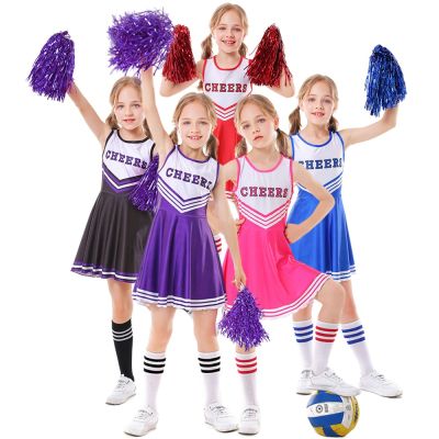 Girls Cheerleaders Costume Cosplay Football Baby Dress Up Halloween Costume for Kids