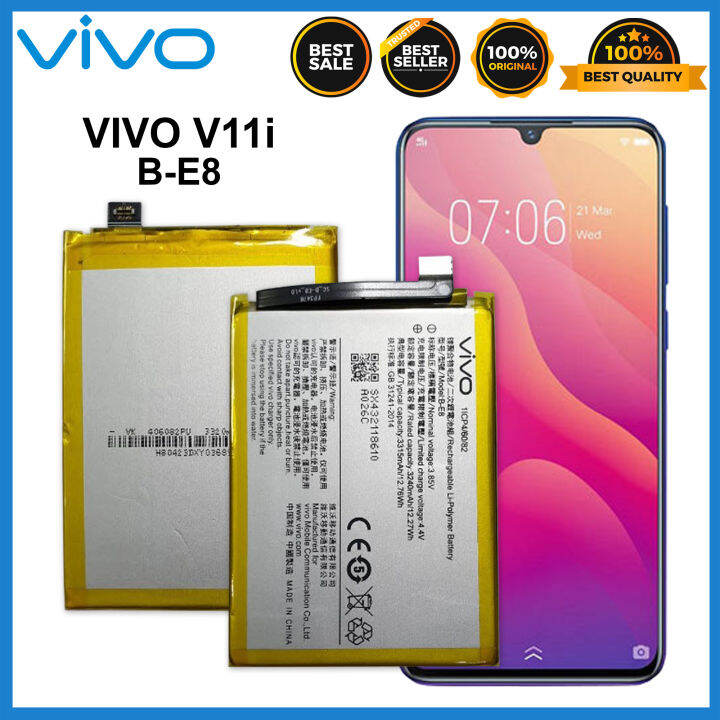 Original Vivo V11i 1806 Battery Model B-E8 / 3315mAh (ADVANSITY ...