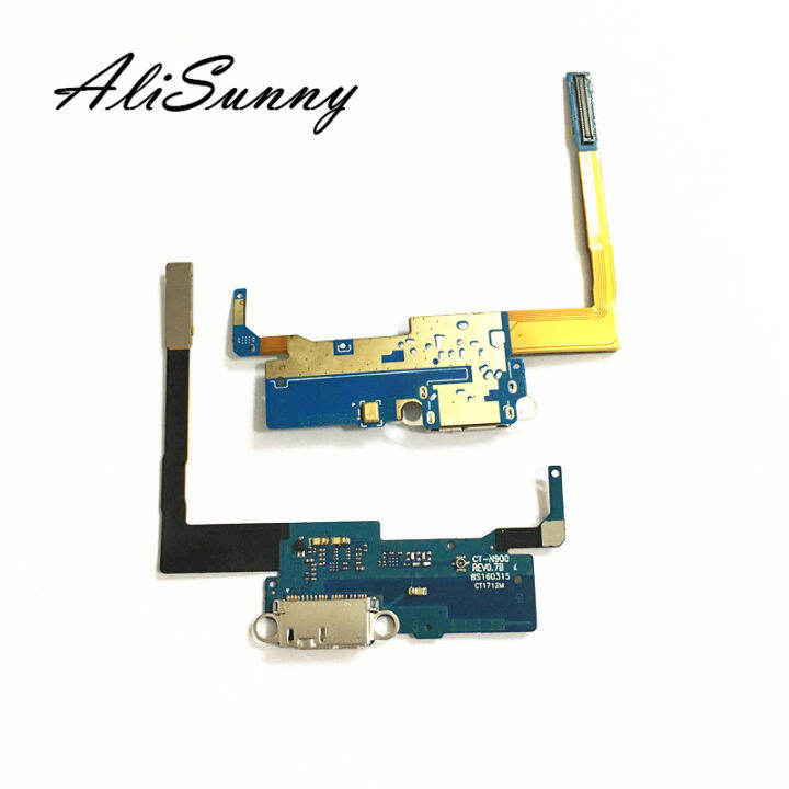 alisunny-5หน่วย-mengecas-kabel-flex-สำหรับ-samsung-nota-3-n900-n9005-pengecas-mic-dok-penyambung-พอร์ต-usb