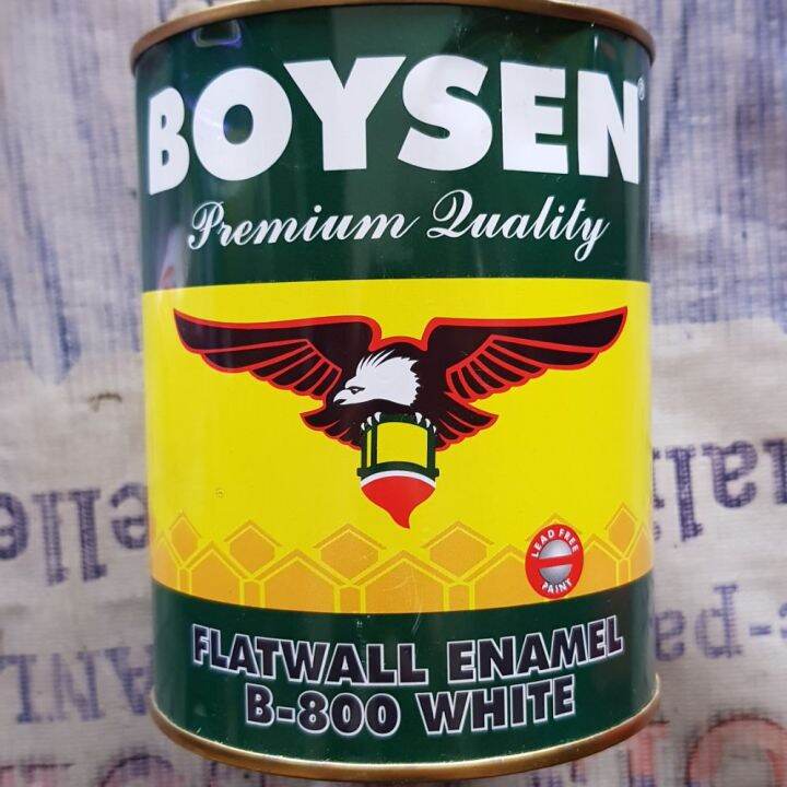 【READY STOCK】 B800 BOYSEN FLAT WALL ENAMEL 1L Lazada PH