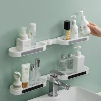 Bathroom Shelves Wall Shelf Without Drilling Corner Shelf Shampoo Shower Rack Punch Free Bathroom Organizer Bathroom Accessories