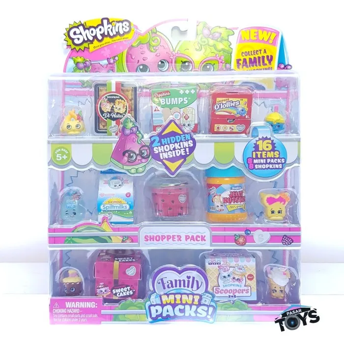 Shopkins New Families in Collectible Mini Pack 16 Items Lazada Indonesia