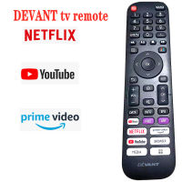 Original For DEVANT LCD LED TV Player evision Remote Control prime video About YouTube NETFLIX BROWSER Prime Video MEDIA