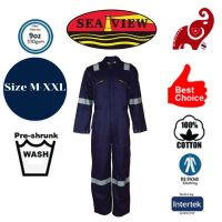 SEAVIEW™ Deluxe Coverall 100% Cotton Zip Navy