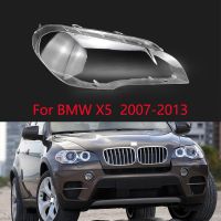 ฝาครอบไฟหน้ารถยนต์สำหรับ BMW X5 E70รถยนต์2007-2013กระจกโปร่งแสงเลนส์ไฟหน้าแบบอัตโนมัติสำหรับ BMW