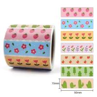 300pcs/roll Cute Flowers Stickers For Envelopes Adhesive Seal Stickers for Business Gift Wrapping Wedding Christmas Party Favor Stickers Labels