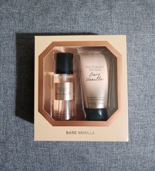 Victoria’s Secret Beauty Fragrance Bare Vanilla Gift Set - Travel Size ...