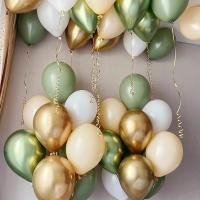 40pcs 10inch Avocado Color Balloons Baby Shower Wedding Decoration Metallic Gold Globos Birthday Supplies