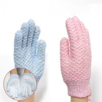 【cw】 Exfoliating Mitt Shower Gloves Massage for body scrub Peeling Sponge  Moisturizing