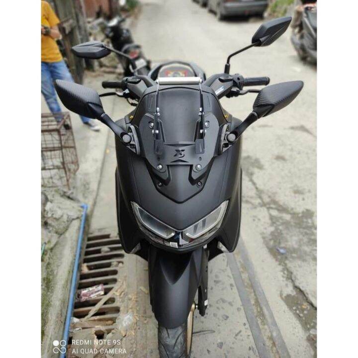 NMAX V2, V2.1 YCONNECT & V1 X3 BRACKET AND SIDE MIRROR WITH CP BRACKET