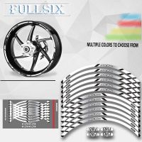 Motorcycle front and rear wheels Edge Outer Rim Sticker Reflective Stripe Wheel Decals For YAMAHA XSR