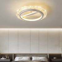 [COD] Round master bedroom crystal simple modern ceiling light luxury room 2022 new net red atmosphere