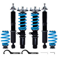 maXpeedingrods Coilovers T6 โช๊คอัพสำหรับสตรัทปรับเกลียว รุ่น T6 สำหรับ BMW รุ่น 3 Series E46 330i 325i 328i 318d 320d 320i 325i 330d ปรับได้ 24 ระดับ และสามารถปรับสูงต่ำได้ (SKU# COT6-E46-6KG-VH)