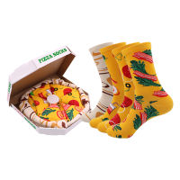 DaiShana Women Socks Personalized Design Pizza Sushi Christmas Set Gift Box Socks Happy Harajuku Skate Cotton Sokken Happy Gift