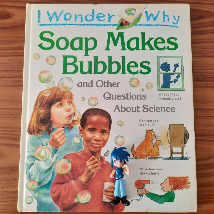 มือสอง-แถมฟรีฟิกเกอร์ไซคิกฮีโร่-สอนภาษาอังกฤษเด็ก-i-wonder-why-ชุด-soap-makes-bubbles-หนังสือฝึกภาษาอังกฤษเกี่ยวกับวิทยาศาสตร์ในชีวิตประจำวัน