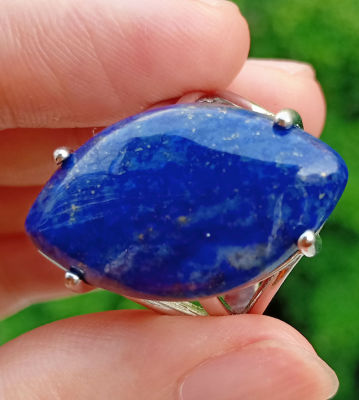 5pcs Lapis Lazuli stone Chakra Finger Ring Reiki Healing Beads Adjustable Amulet Wholesale