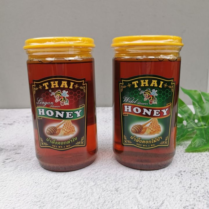 น้ำผึ้ง-thai-honey-ไทยฮันนี่-ขนาด-1000-กรัม-กระปุก-น้ำผึ้งป่า-น้ำผึ้งลำไยแท้-น้ำผึ้งแท้-100