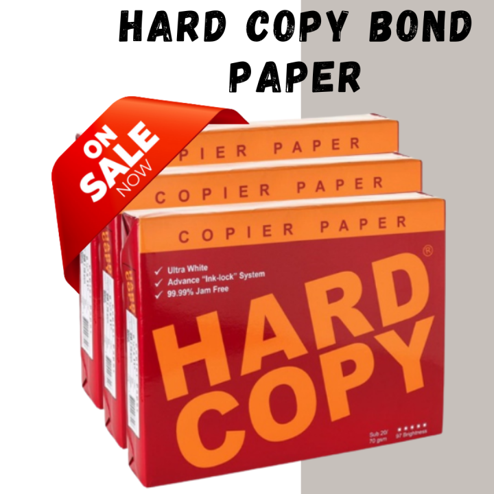 HARD COPY BOND PAPER (SHORT, LONG, A4 ) 500 Sheets School Office ...