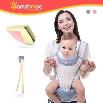 HamshMoc การยศาสตร์หายใจได้กระเป๋าสะพายเด็กทารกไหล่นุ่มสบาย Multifunctional กระเป๋าอุ้มเด็ก Carrier Anti ขาผูกโบว์ Kangaroo ผ้าอุ้มเด็กสำหรับเดินทาง