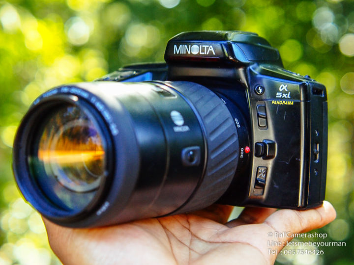 ขายกล้องฟิล์ม-minolta-a5xi-serial-21208296-พร้อมเลนส์-minolta-75-300mm