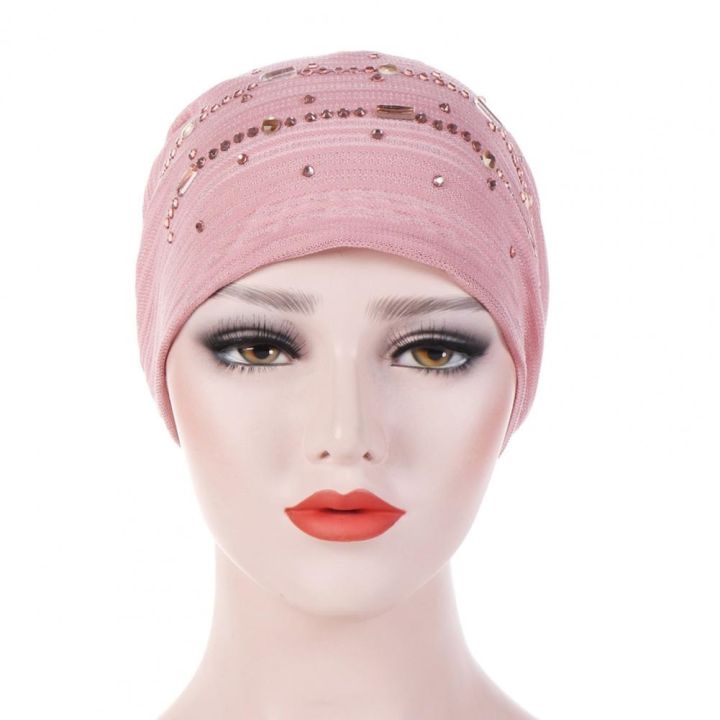 yf-muslim-hijab-women-rhinestone-fold-thin-headscarf-hat-shiny-stetchy-wrap-hair-accessories