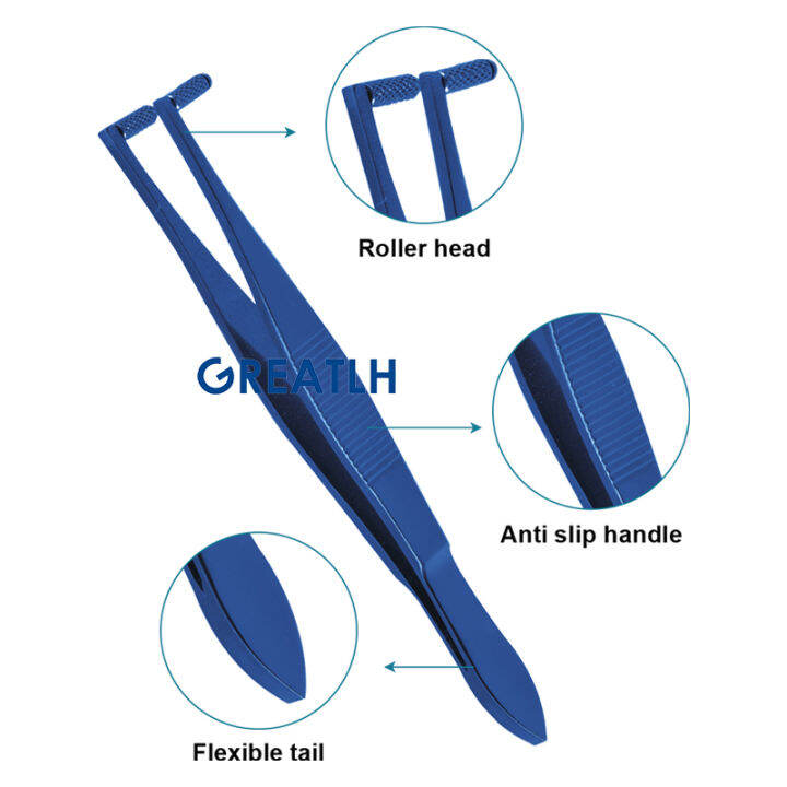 โลหะผสมไทเทเนียมบีบอัดคีม-autoclavable-เครื่องมือผ่าตัดตา