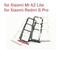 อะแดปเตอร์สำหรับ Xiaomi Redmi 6 Pro/ Mi A2 Lite ที่ใส่ถาดซิมการ์ดการ์ด SD ช่องเสียบการ์ดสำหรับ Redmi 6pro อะไหล่ซ่อม LKT37123อะไหล่ทดแทน