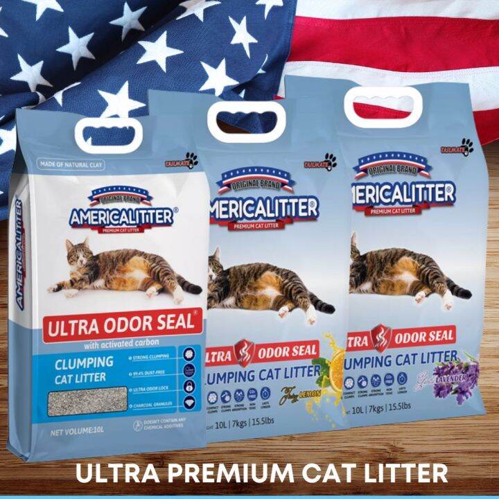 【COD】 10 liters AmericaLitter ultra premium cat litter sand 10L Ultra