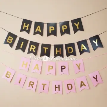 Happy Birthday Streamers Banner