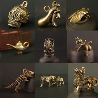 Copper Mouse Gold Money Bag Desk Ornaments Chinese Style Brass Animal Rat Miniatures Figurines Decorations Home Decor Crafts