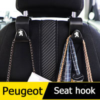 【Peugeot】2/4Pcs Car Hooks Seat Back Hooks Multifunctional Hook Car Organizers อุปกรณ์เสริมในรถยนต์สำหรับ Peugeot 206 208 207 307 308 2008 3008 508 408 5008 406