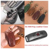 Fits for Honda GL1800 Gold Wing 1800 2018 2019 2020 2021 2022 2023 Motorcycle Key Leather Cover Case Fashion KeyChain KeyRing