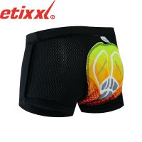 ETIXXL Mens Cycling Underwear Bicycle Mountain MTB Shorts Riding Bike Sport Underwear Compression Tights Shorts 16D 20D Padded