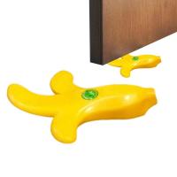 xfcbfCute Banana Shape Door Stop Anti-pinch Safety Baby Silicone Door Stop Security Card Home Decor Hanging Door Stopper 2 Colors