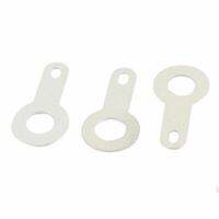 M4.2 Lug Plate Solder Bare Ring Terminal Connector Crimp Silver Tone 100Pcs