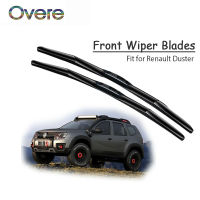 Overe 1Set Rubber Car Front Wiper Blade Kit For Renault Dacia Duster MK1 MK2 2018 2017-2009 Windscreen Original Accessories