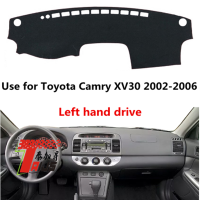 Taijs เสื่อแดชบอร์ดรถมือซ้ายสำหรับ Toyota Camry XV30 2002 2003 2004 2005 2006วัสดุโพลีเอสเตอร์สูง