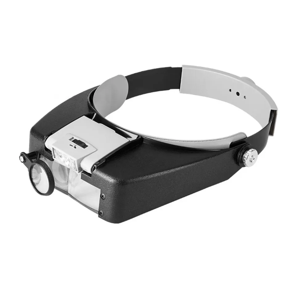 Headband Magnifier LED Light Head Lamp Magnifying Glass Jeweler