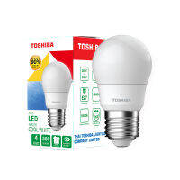 TOSHIBA หลอดไฟ LED 4 วัตต์ หลอดปิงปอง หลอดไฟถนอมสายตา LED A45 BULB GEN 7 EYE SAFETY สีเดย์ไลท์,คูลไวท์,วอร์มไวท์ ขั้ว E27 มอก./ญี่ปุ่น หล