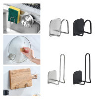 Kitchen Stainless Steel Sponges Holder Storage Rack Self Adhesive Sink Sponges Drain Drying Rack Kitchen Sink Storage Stand