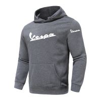 2021 Vespa เสื้อฮู้ดผู้ชายใหม่ไมโครป้ายชุดวิ่งชุดกีฬาแนวสตรีทลำลองแฟชั่นมีฮู้ด3XL ผู้ชายเอเชียไซส์ S ฤดูใบไม้ร่วงฤดูหนาว