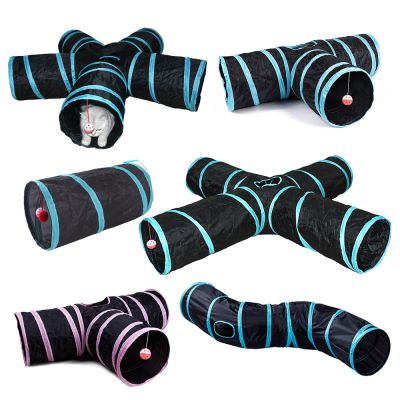 [COD] Cross-border new pet cat tunnel S-shaped lane runway drill through rolling chinchilla toy