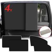 Car Magnetic Sun Shade Cover Side Window Sunshade UV Protection Black Curtain Mesh Full Blackout Blackout Film Car Accessories