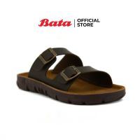 Bata MENS Sandal รองเท้าแตะชายแบบสวม สีน้ำตาล รหัส 8644054